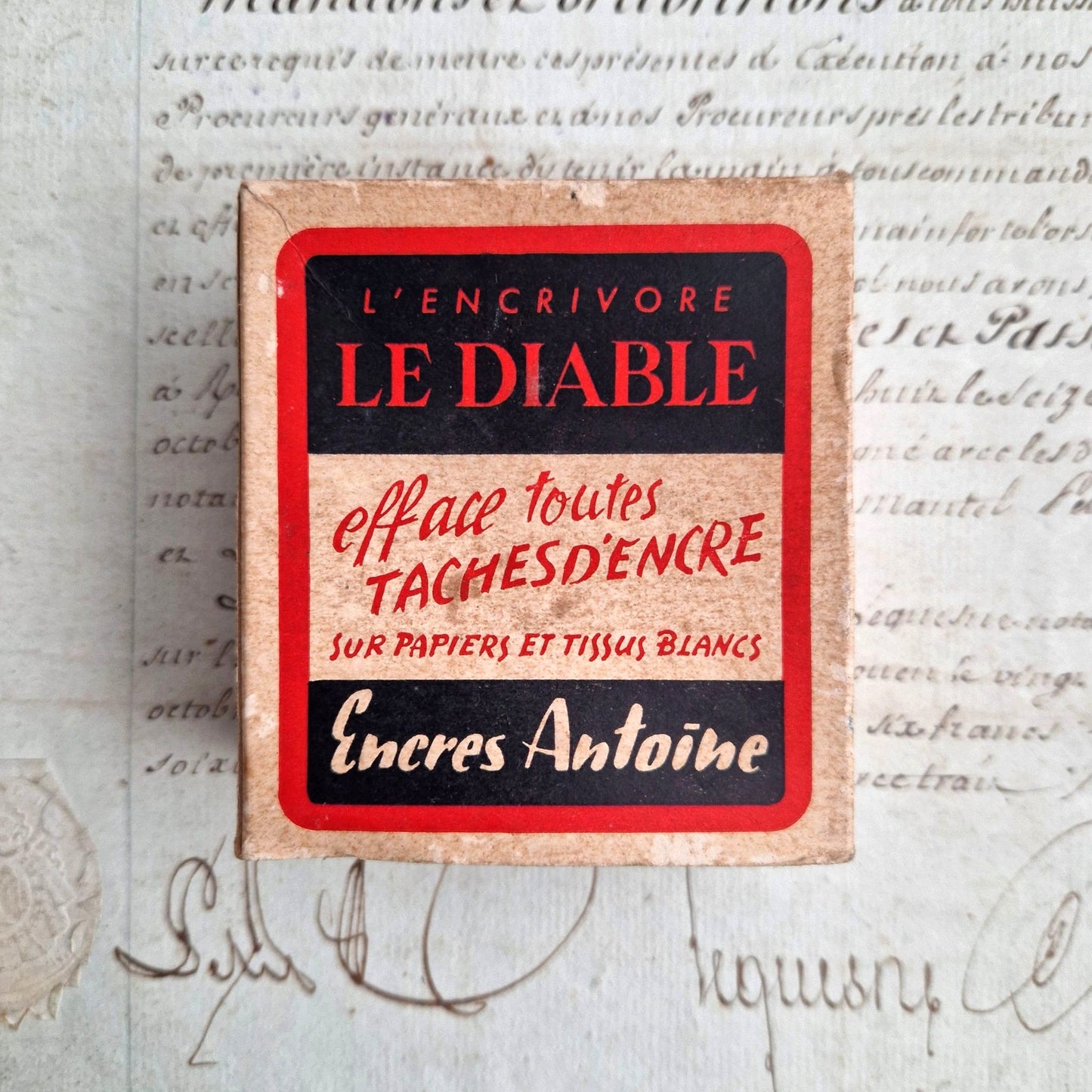 papeterie boite publicitaire 1930