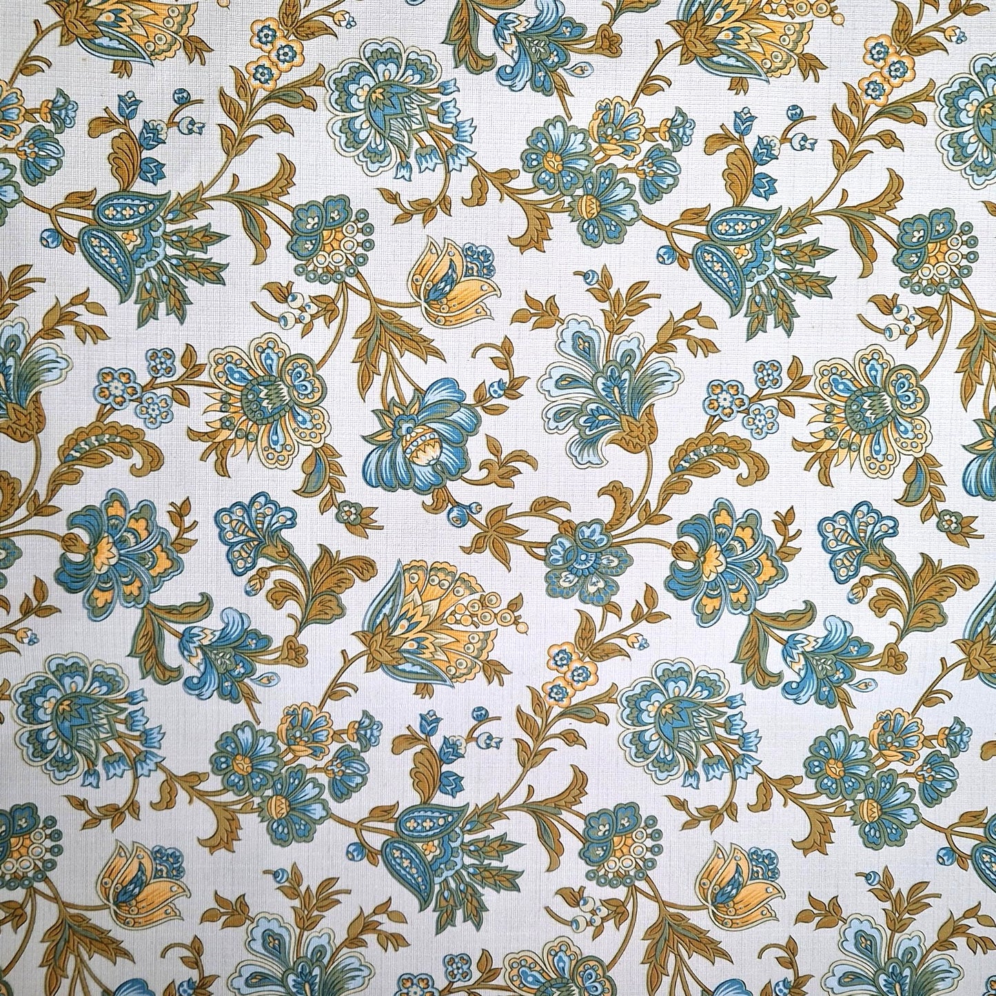 papier peint retro fleuris annees 70