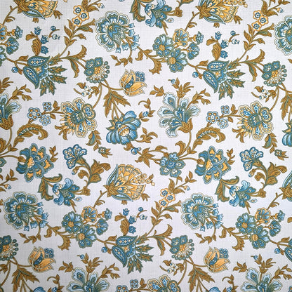 papier peint retro fleuris annees 70