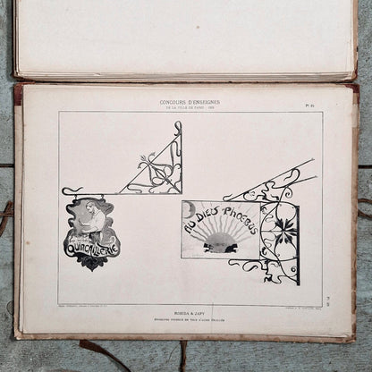 paris shop signs competition 1902 portfolio