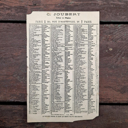 parisian cabaret song 1895