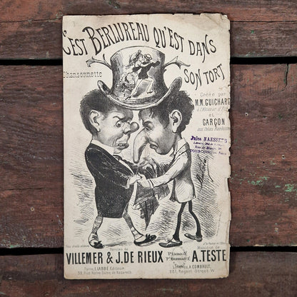 partition c'est berlureau paris 1885