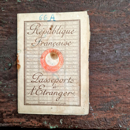 passeport ancien france 1928
