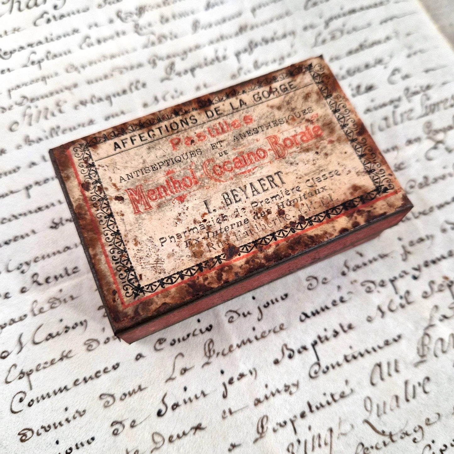 pastilles cocaine gorge ancienne