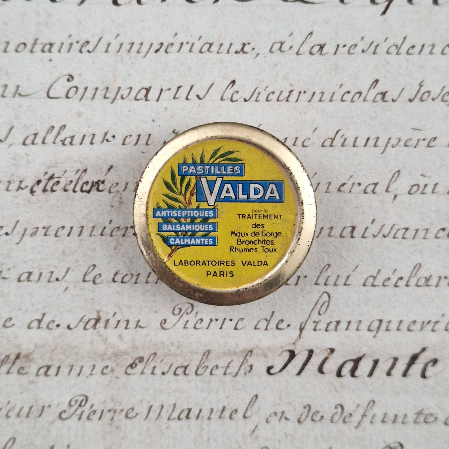 Mini box of "Valda Pastilles" - Circa 1930