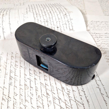 patheorama carton laqué noir bleu