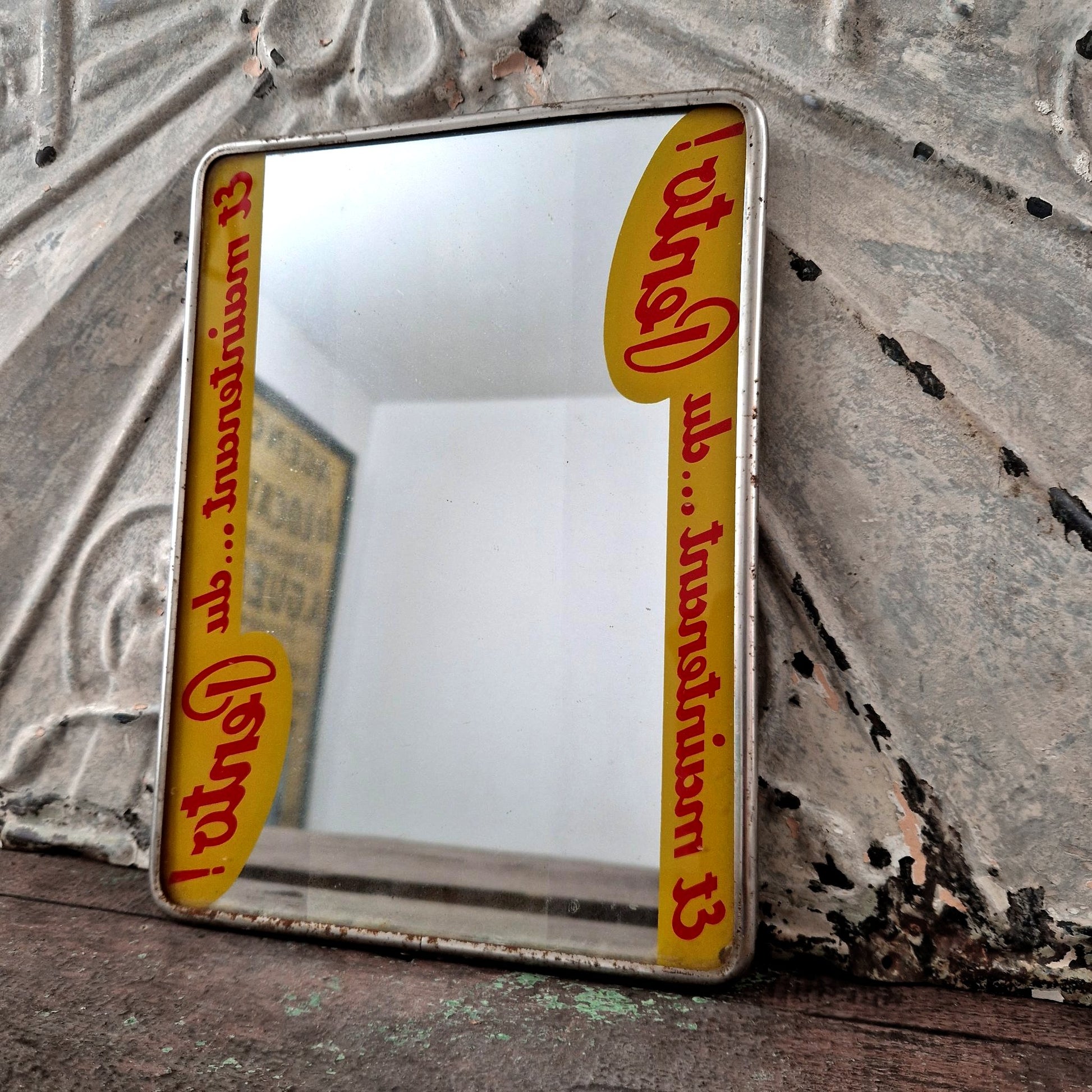 pento hair cream advertising mirror