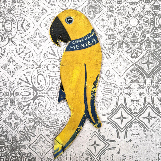 perroquet publicitaire chocolat menier