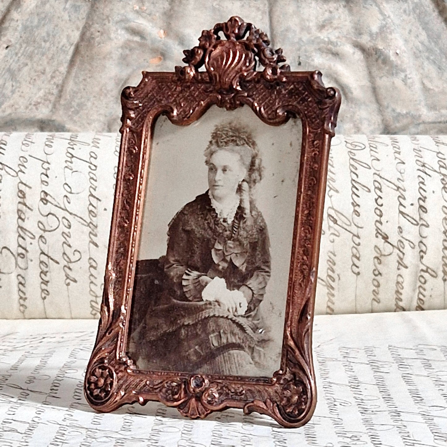 petit cadre photo 19e siecle