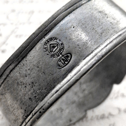 pewter napkin ring ram head