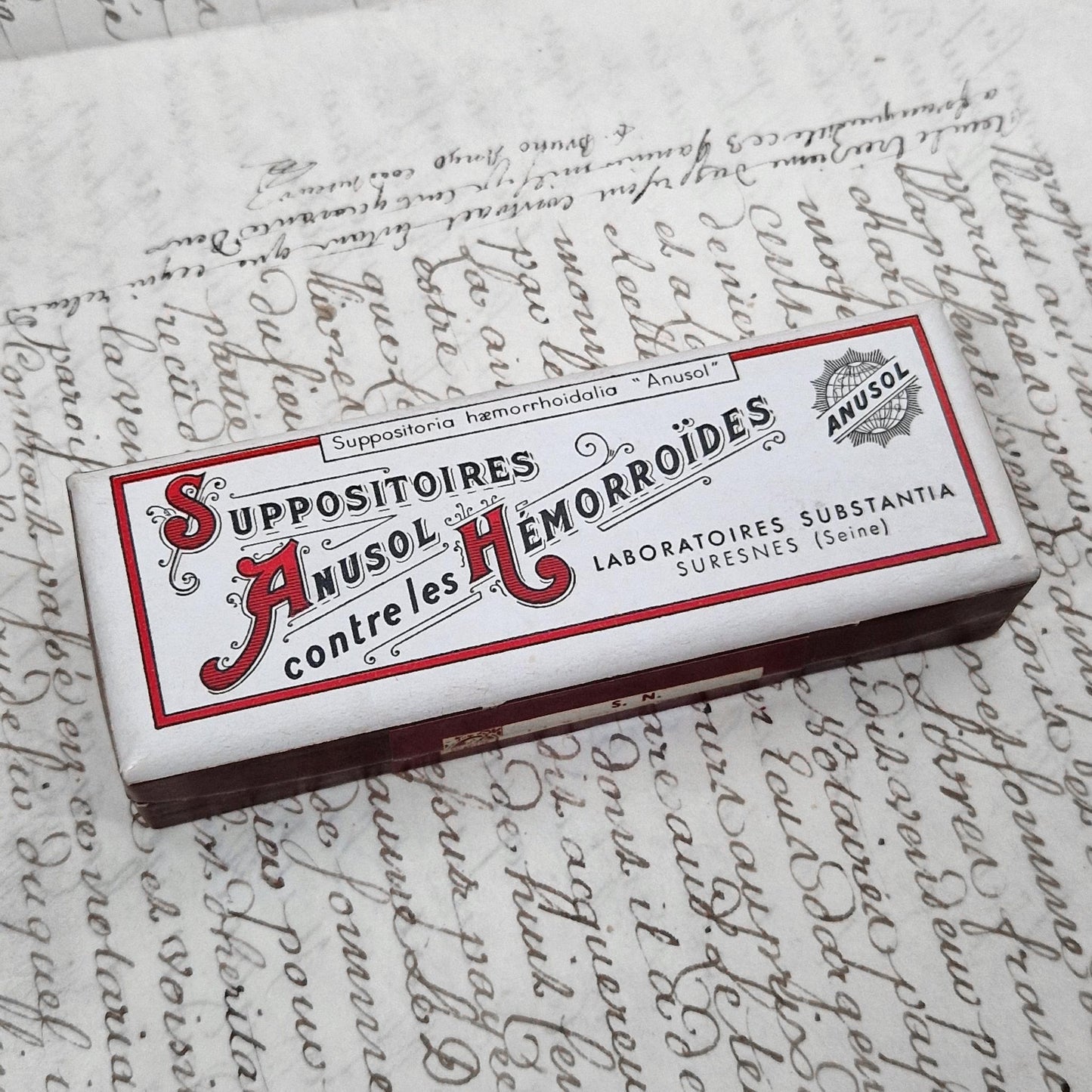 pharmacie ancienne boite anusol collectible