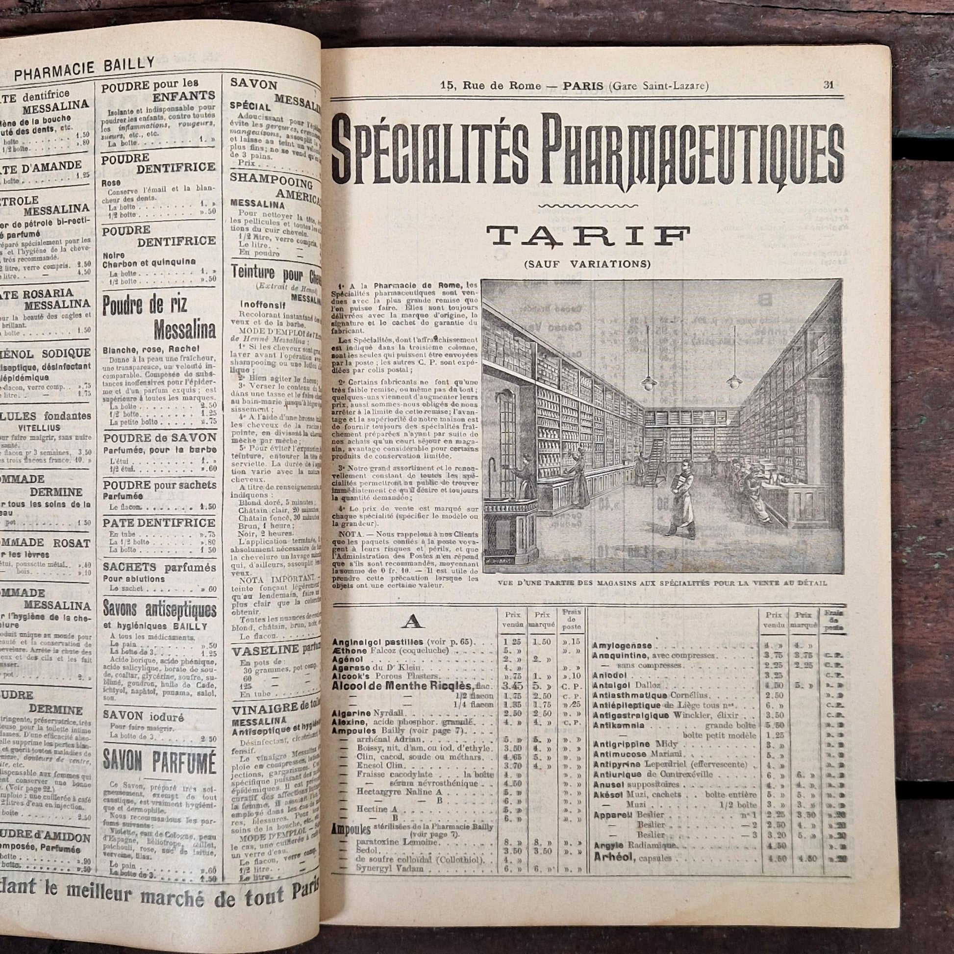 pharmacie bailly catalogue ancien