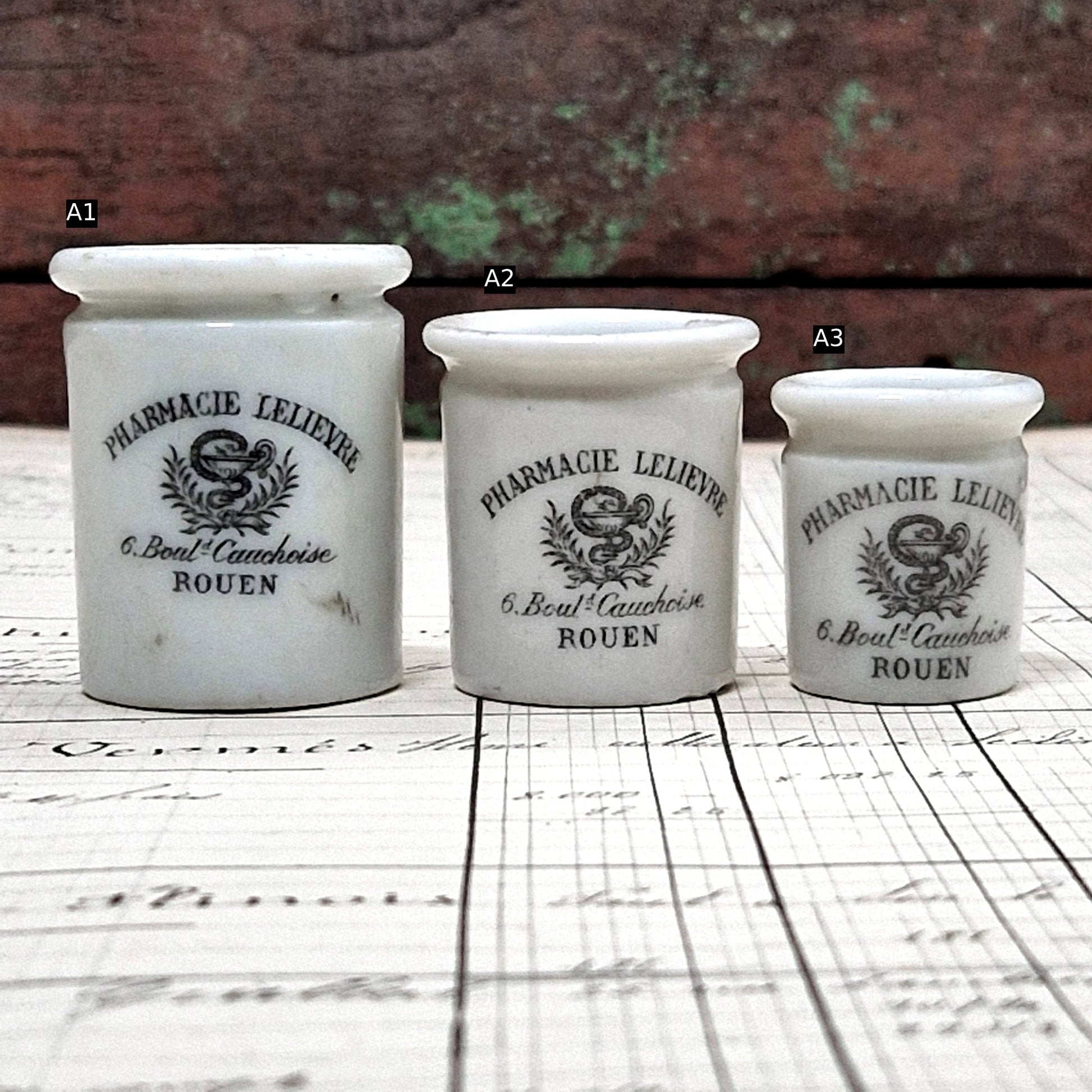 pharmacy jar porcelain lelievre rouen