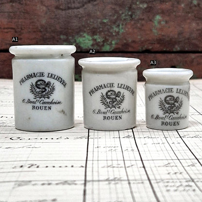 pharmacy jar porcelain lelievre rouen