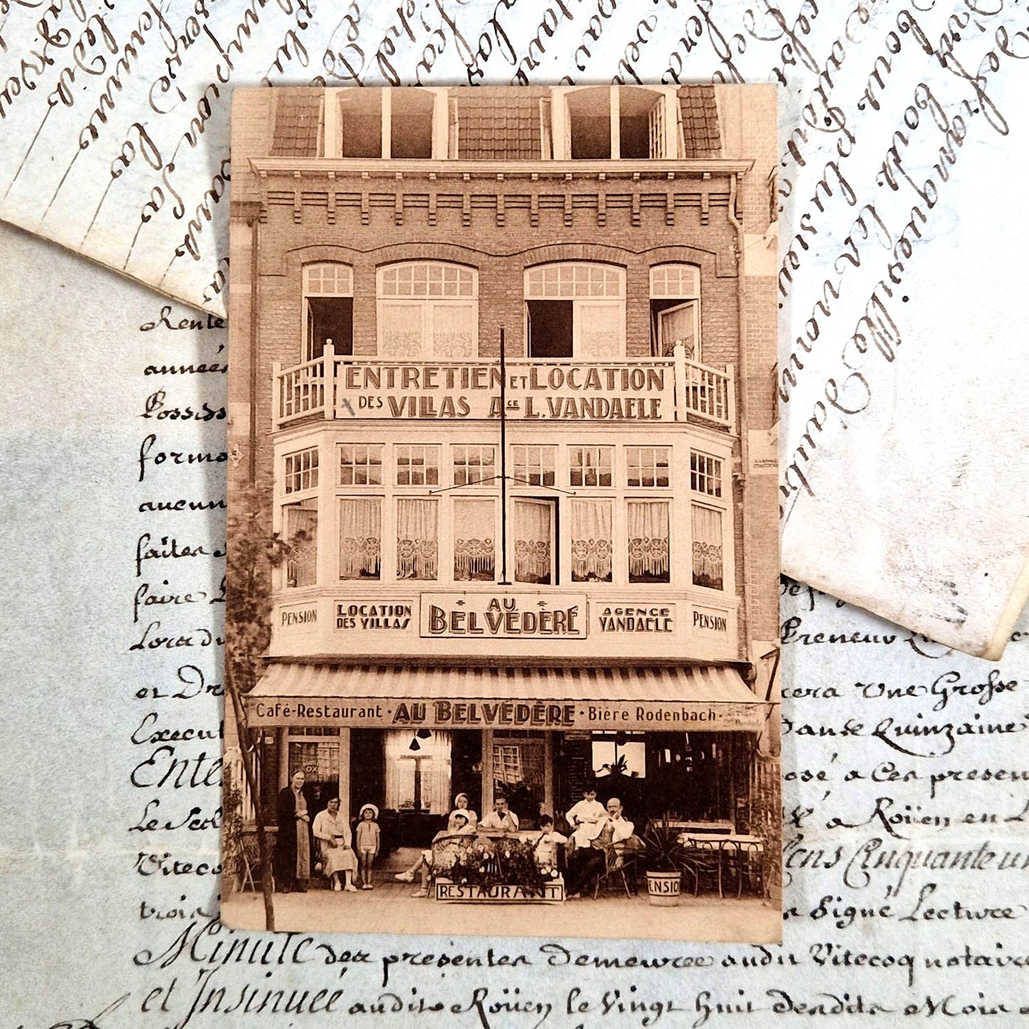 photo ancienne café restaurant belge