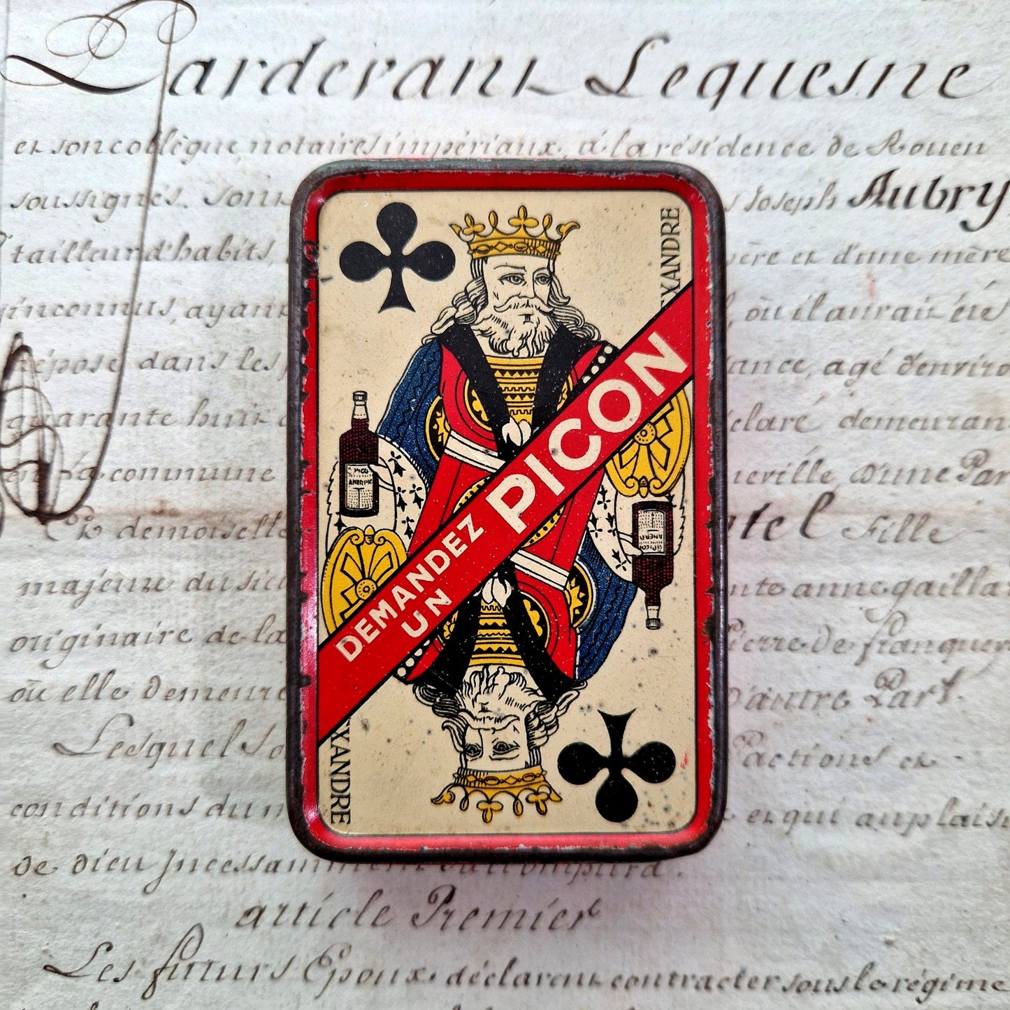 picon boite publicitaire jeu cartes