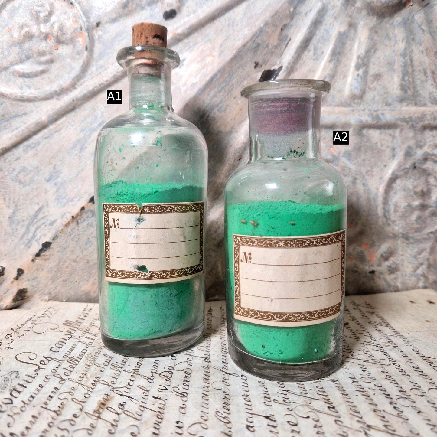 pigments anciens vert mediteranee