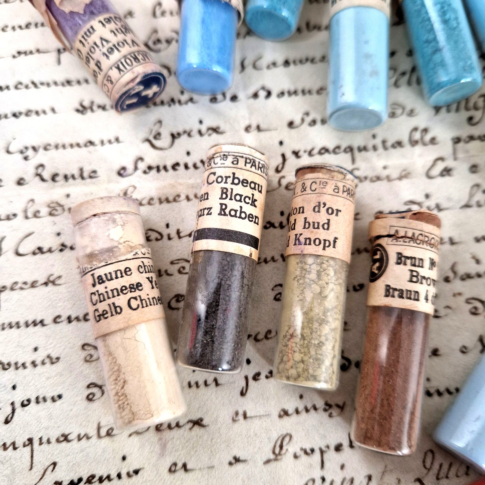 pigments artisanat ancien lacroix