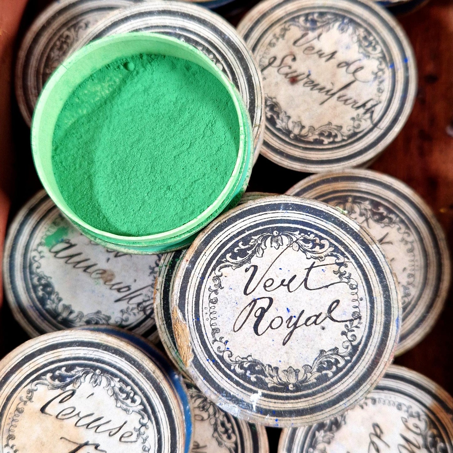 pigments mineraux anciens