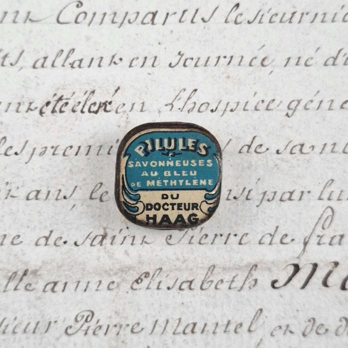Mini boîte « Pilules savonneuses - Docteur Haag »