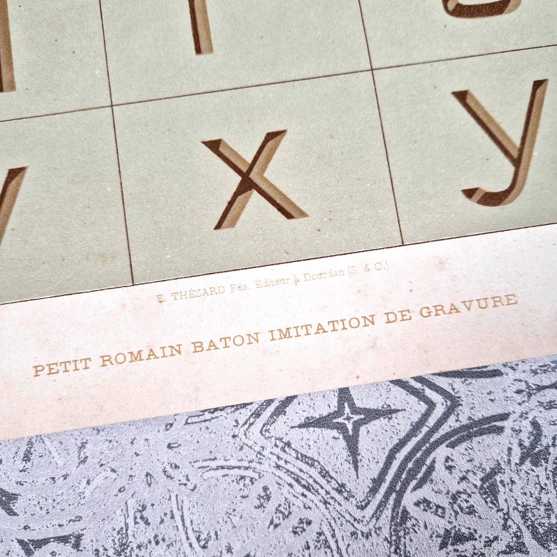 planche alphabet artisan peintre