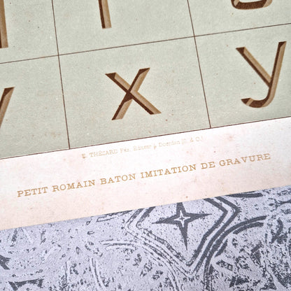 planche alphabet artisan peintre