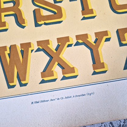 planche alphabet victorien h vial dourdan