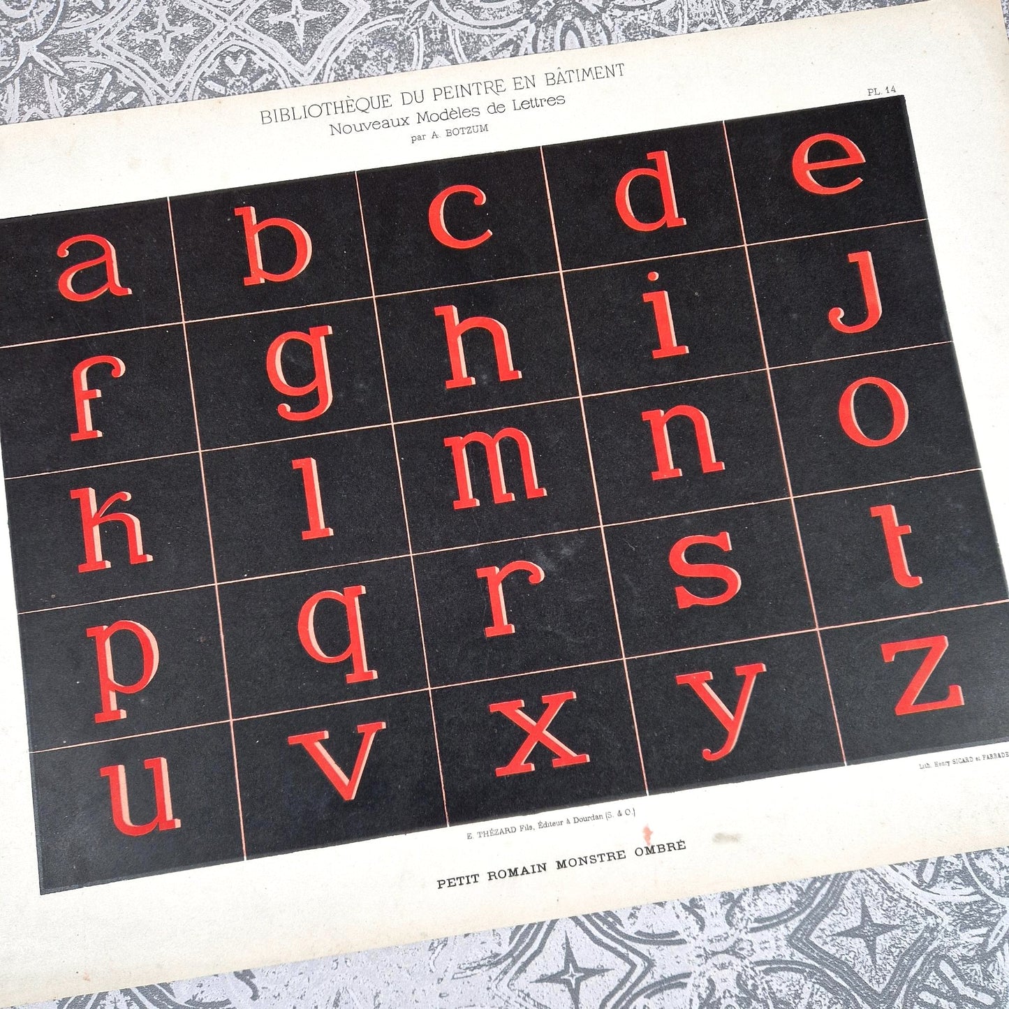 planche lettres botzum romain monstre