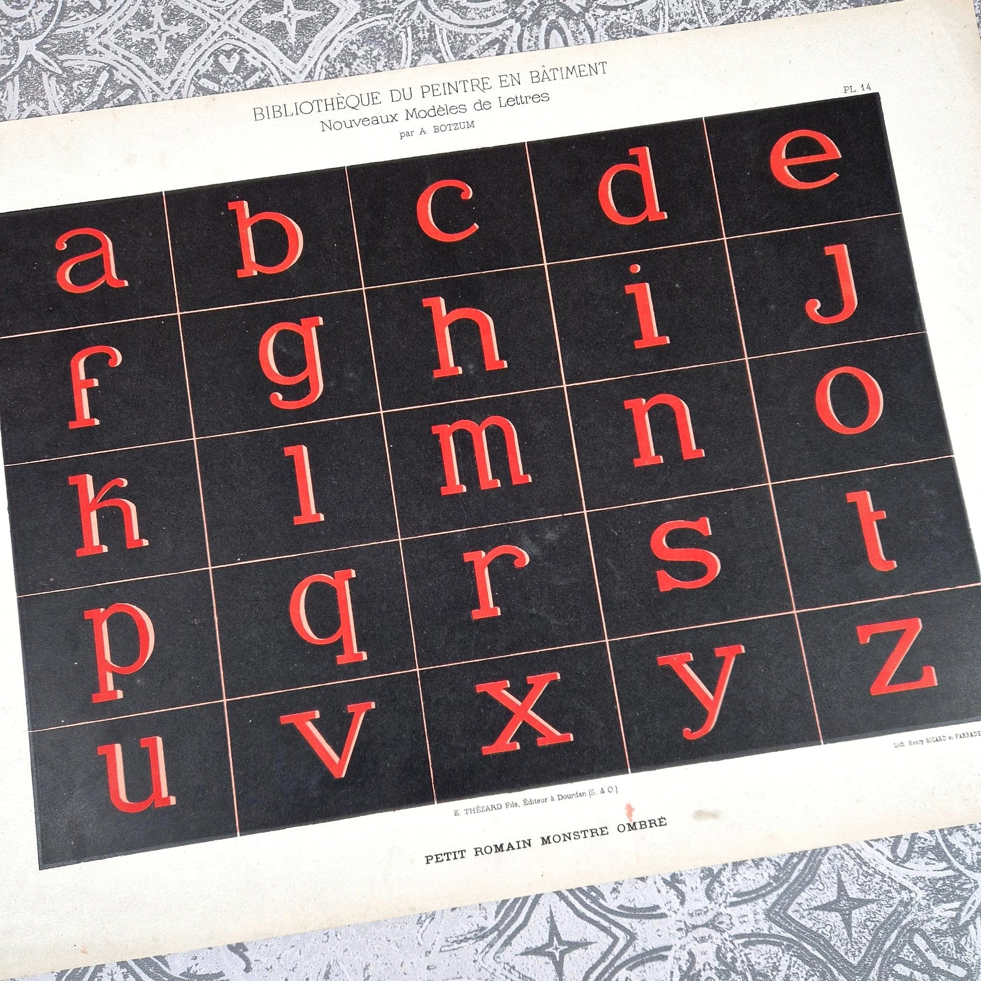 planche lettres botzum romain monstre