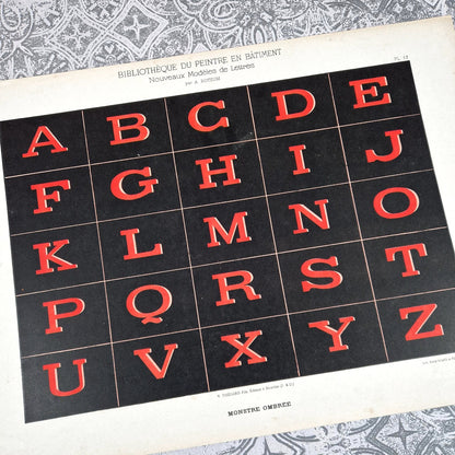 planche lettres rouges botzum 1900