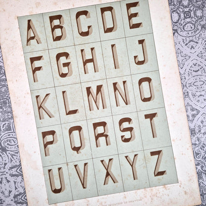 planche typographique egyptienne botzum