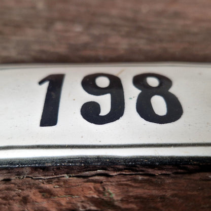 Enamel sign "Number 198"