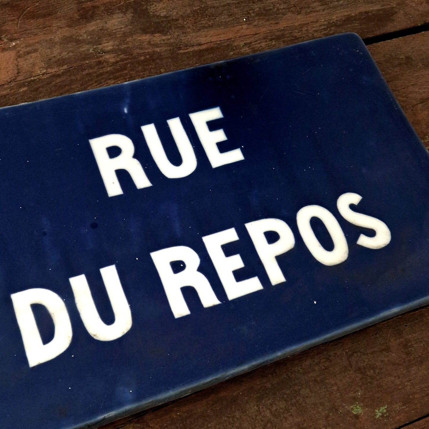 plaque ancienne rue cimetiere