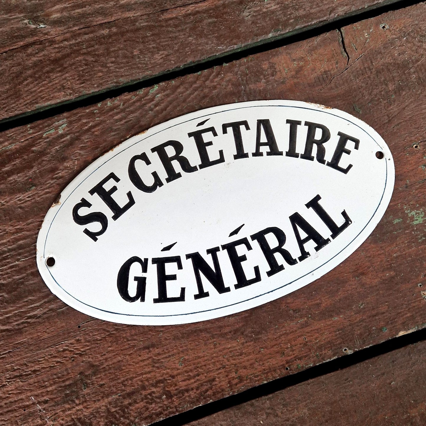 Plaque émaillée « Secrétaire Général »