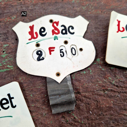 plaque de vitrine retro annees 50-60