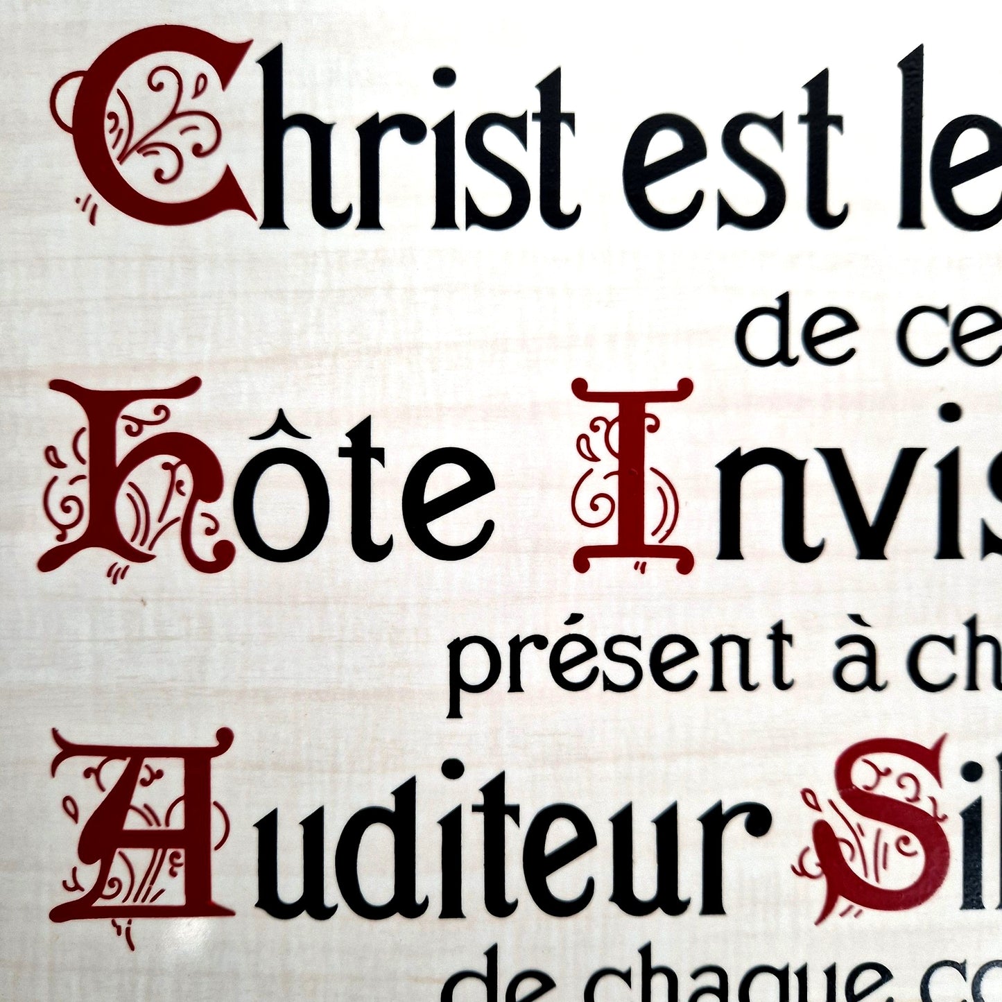 plaque dévotion ancienne bois