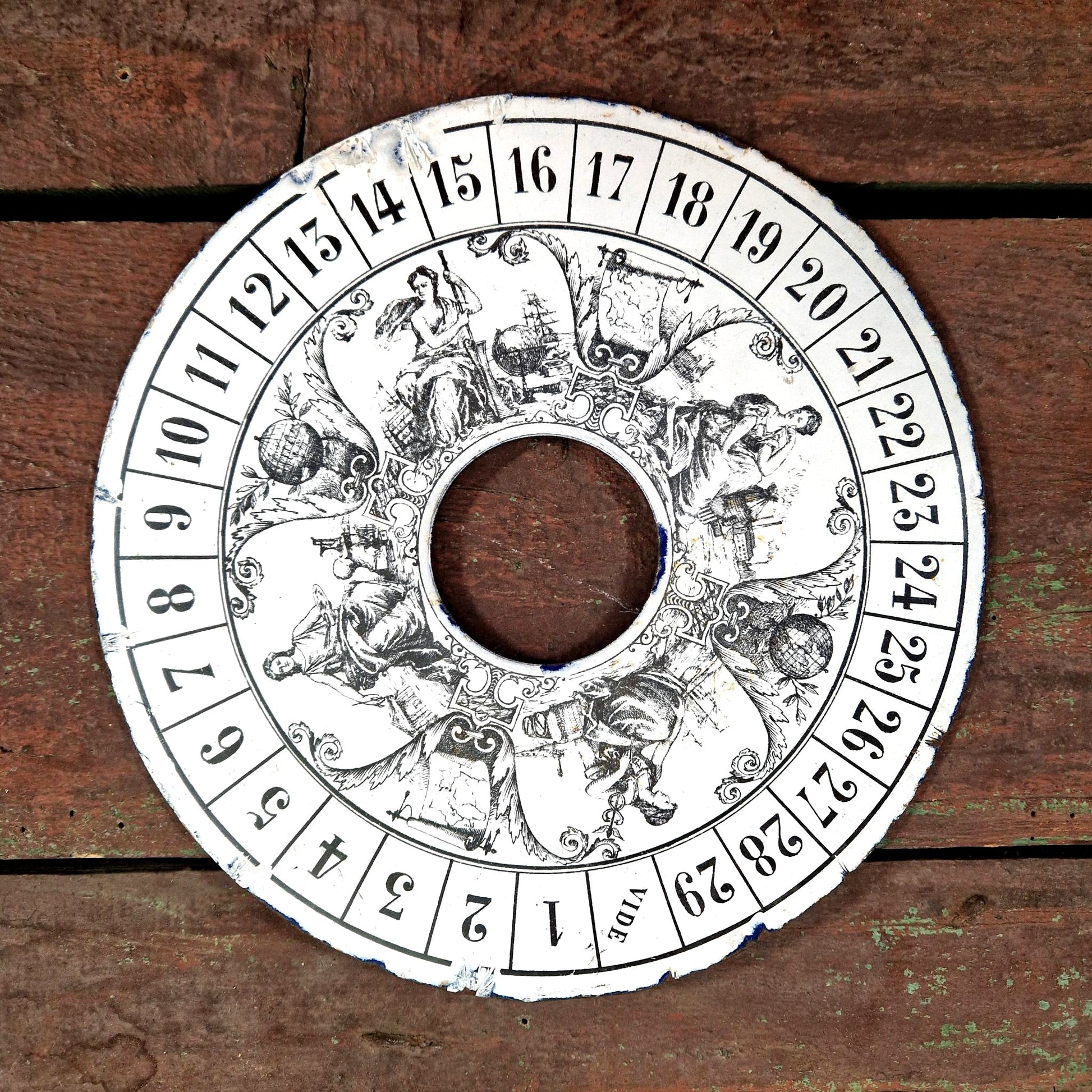 plaque emaillée distributeur cigare