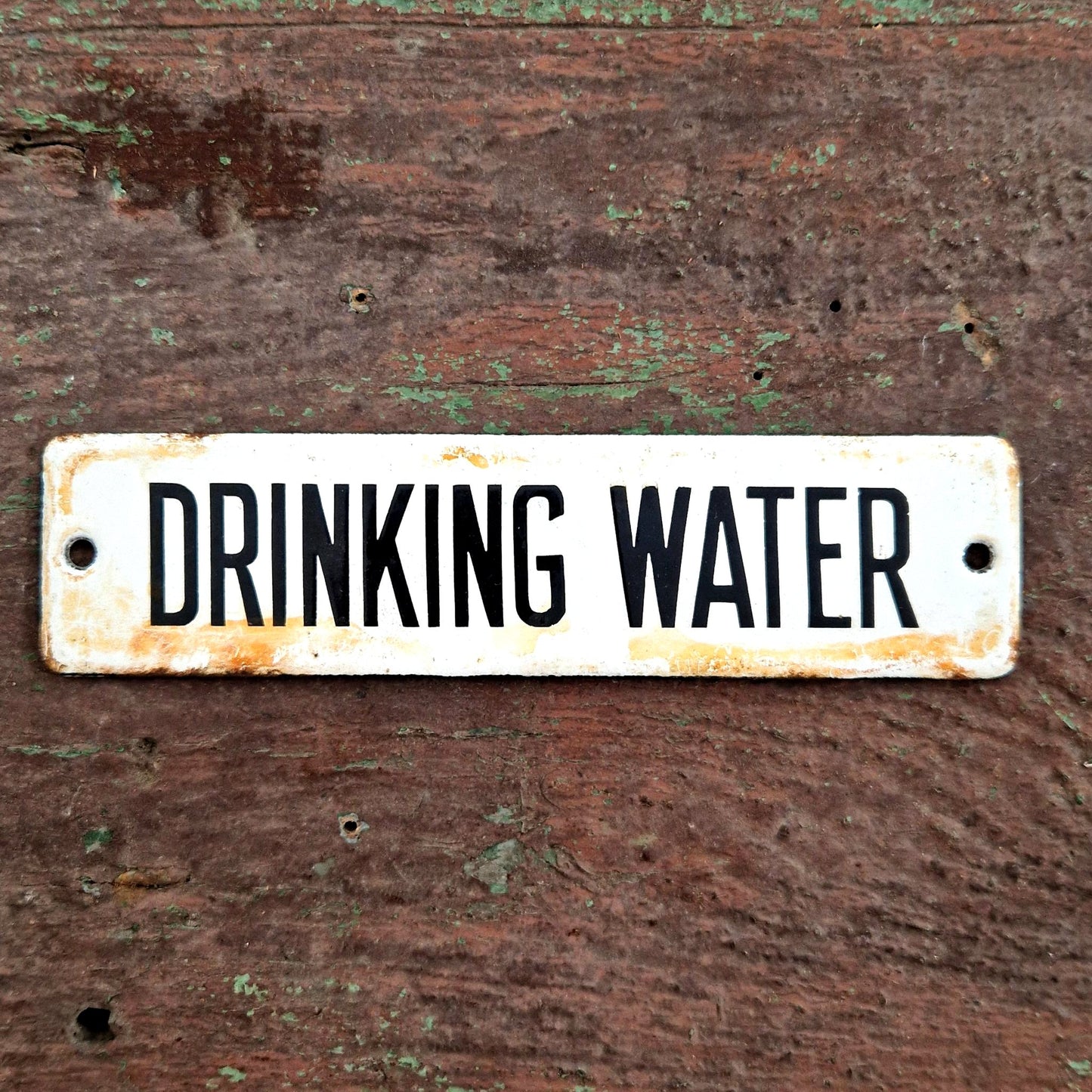 plaque emaillee drinking water industriel