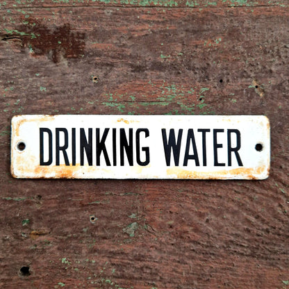 plaque emaillee drinking water industriel