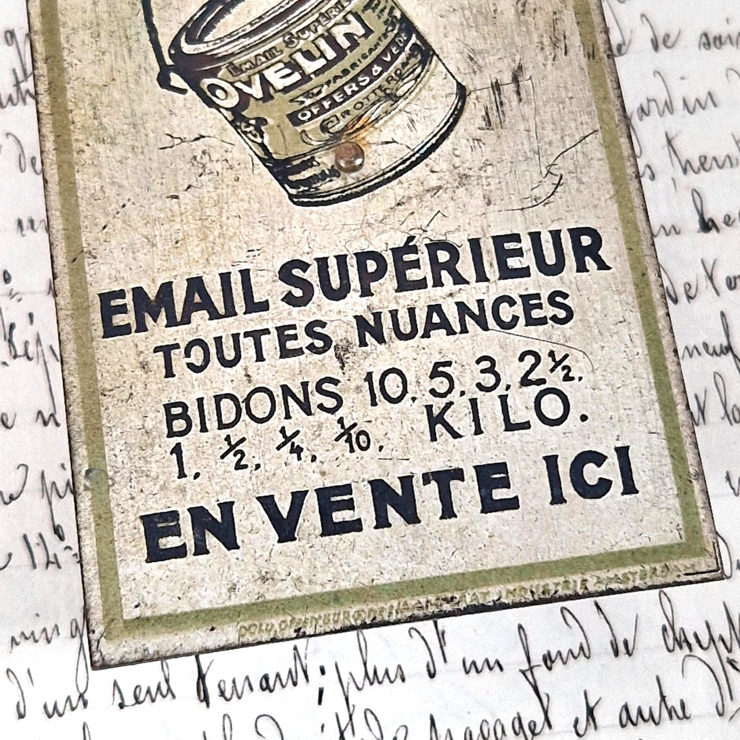 plaque emaillee email ovelin