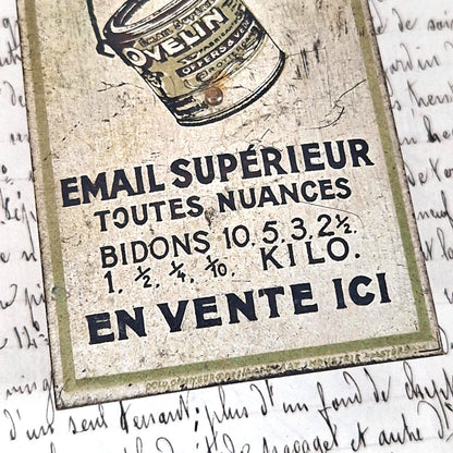 plaque emaillee email ovelin