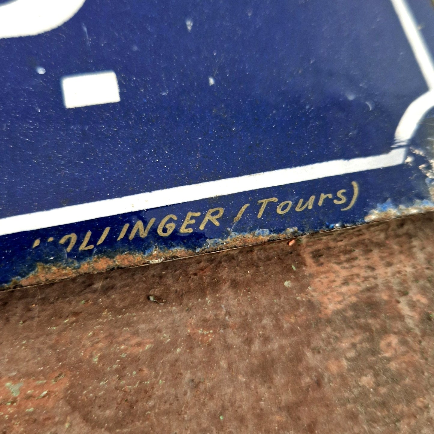 plaque émaillée entrée pieds svp