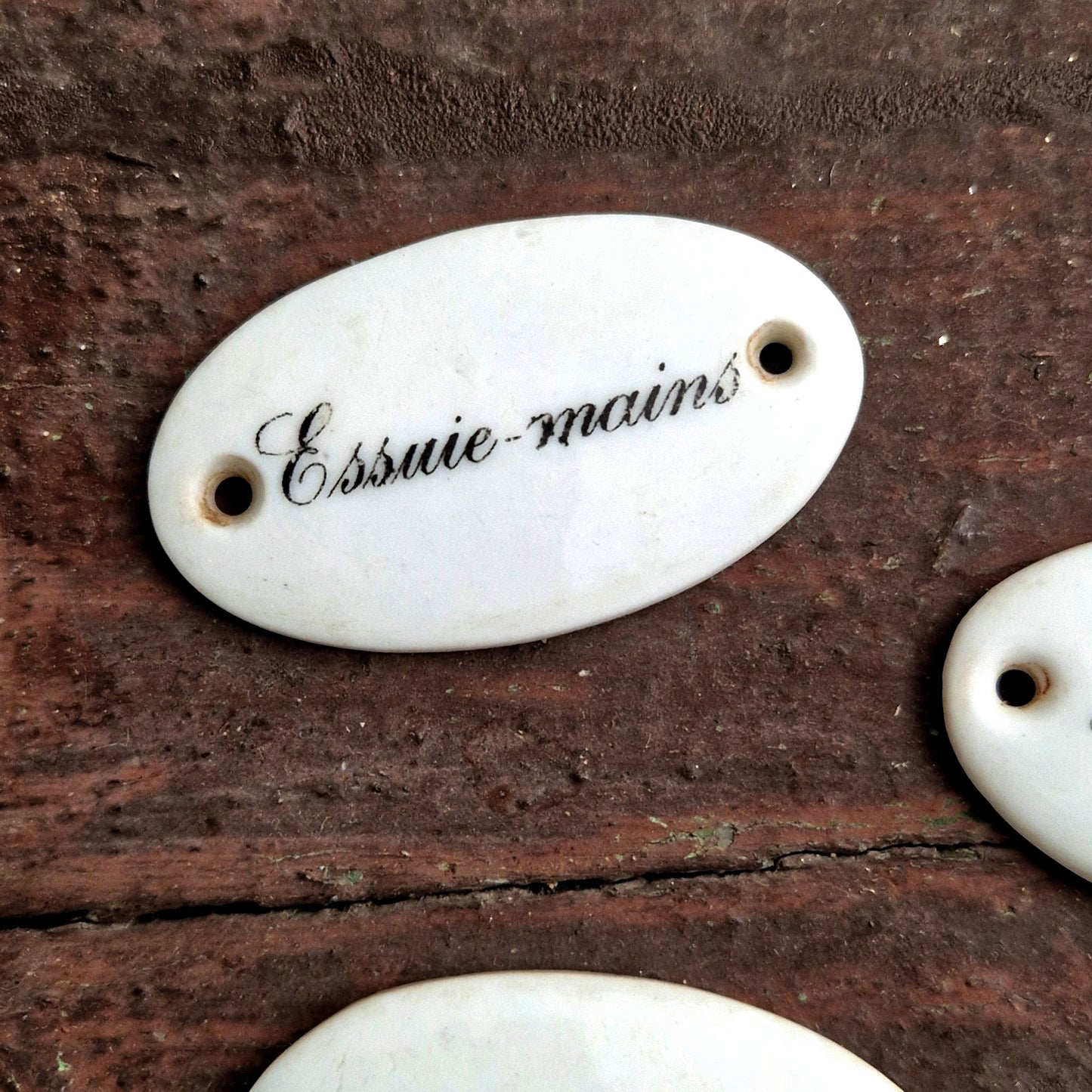 plaque émaillée essuie-mains