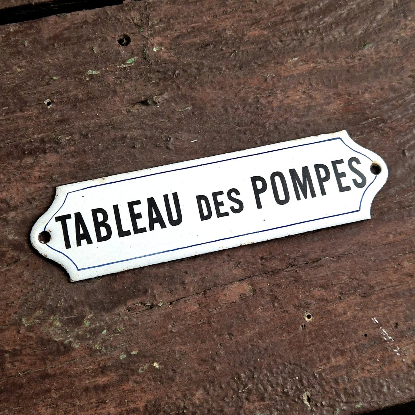 plaque émaillée garage ancienne