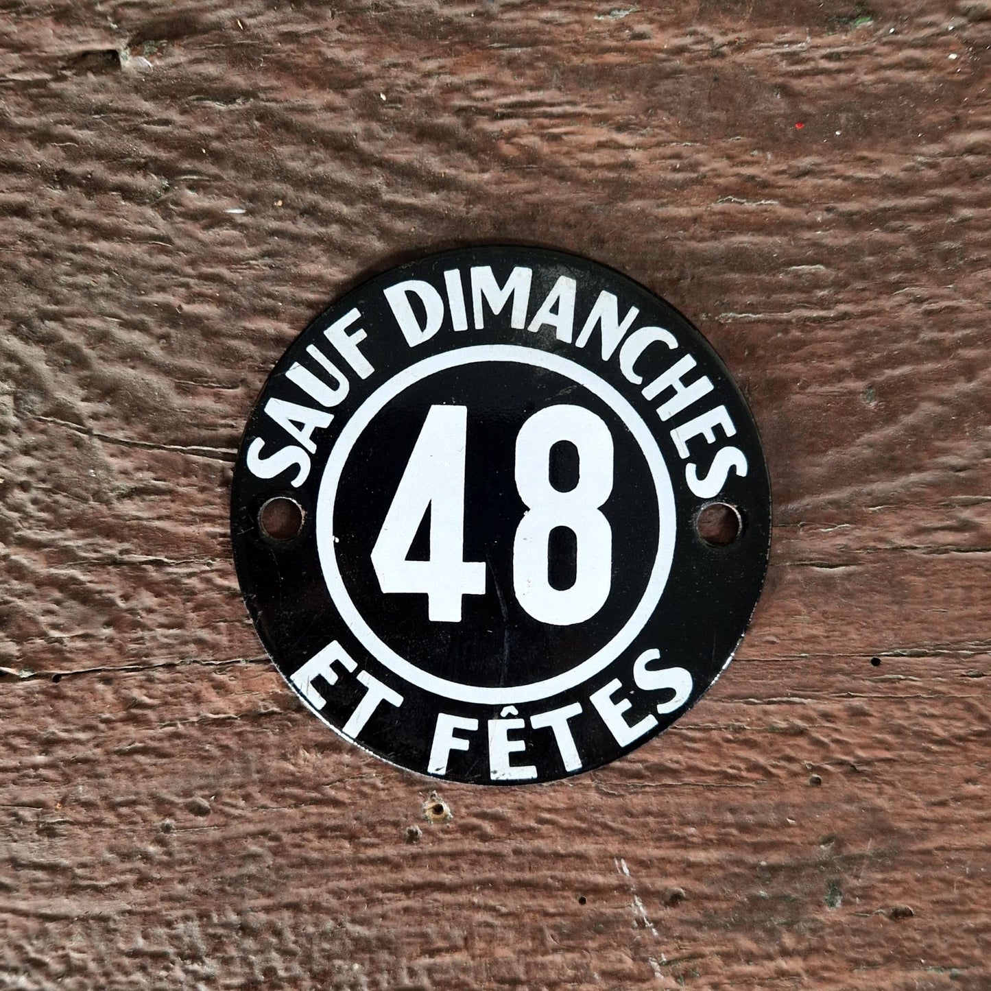 Enamel sign "Public Transport - Line 48"