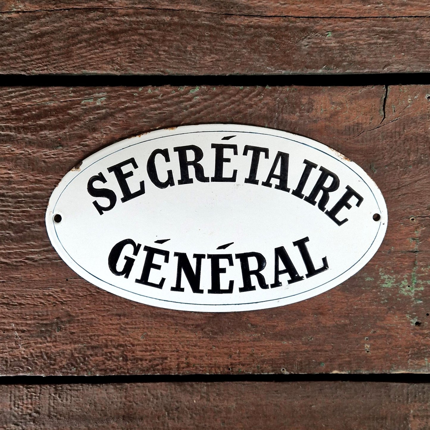 Plaque émaillée « Secrétaire Général »
