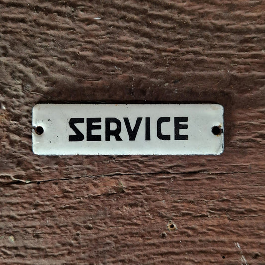 Enamel sign "Service"