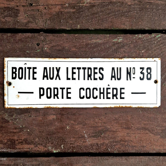 plaque emaillee signalisation ancienne