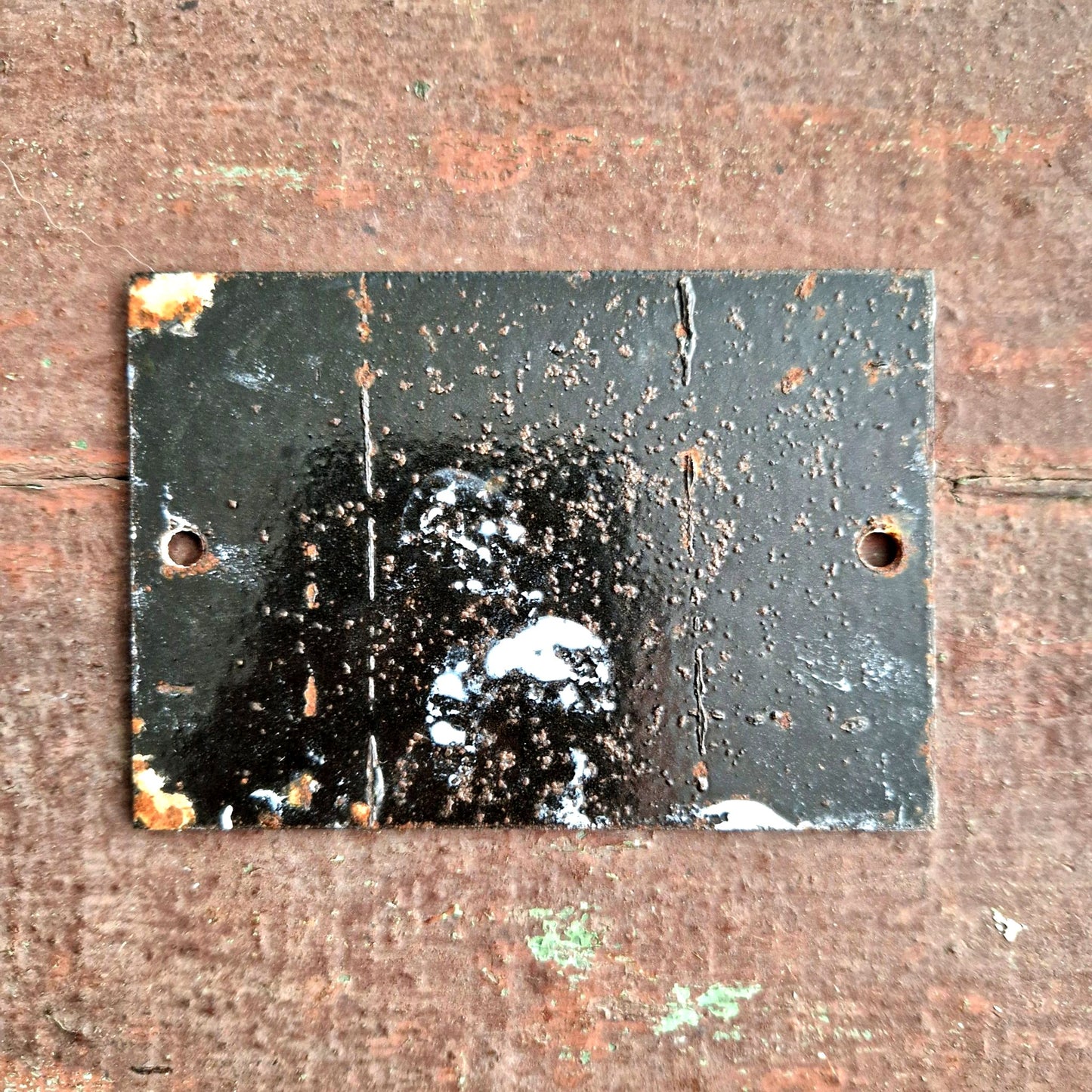 plaque émaillée sonnez et entrez