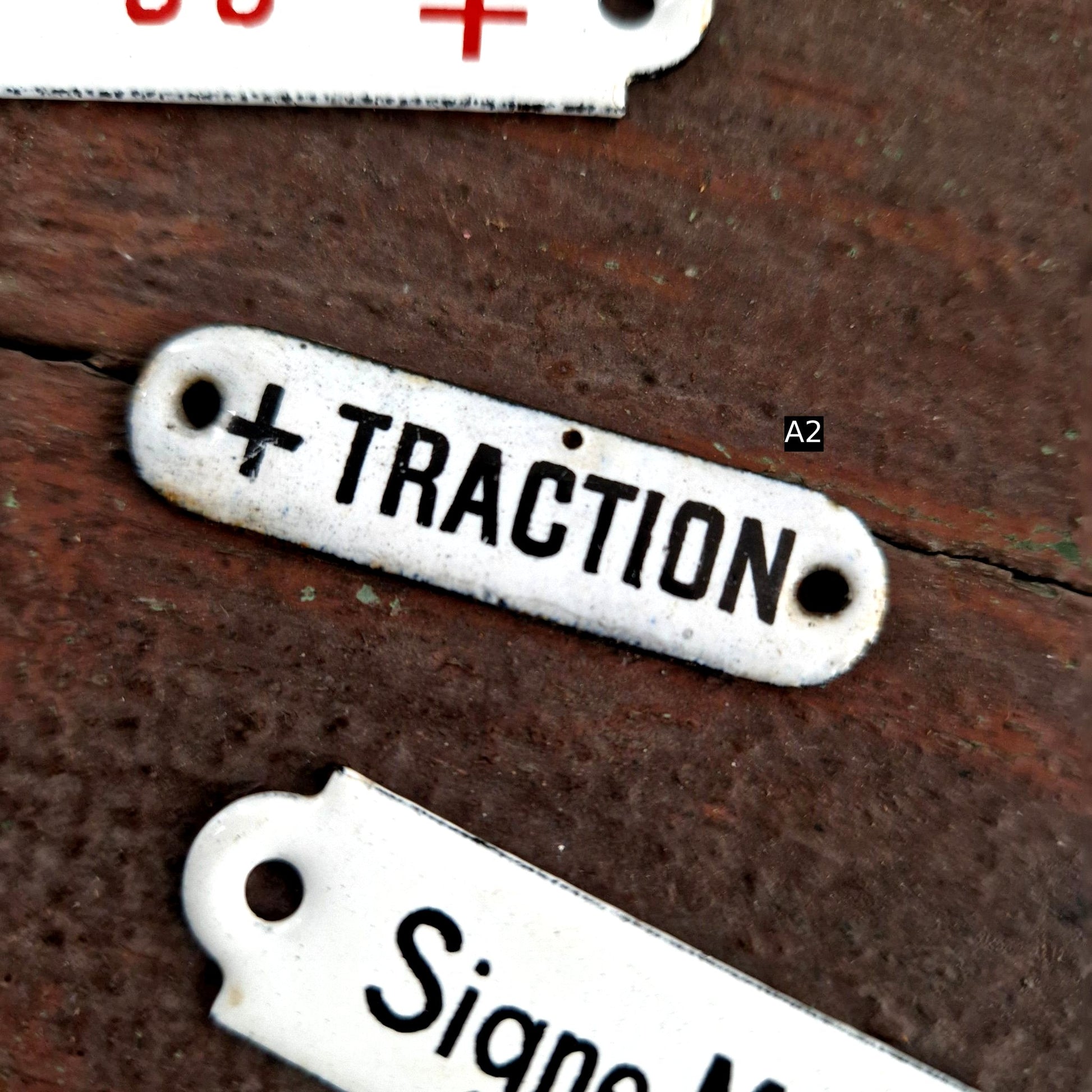 plaque emaillee traction ancienne